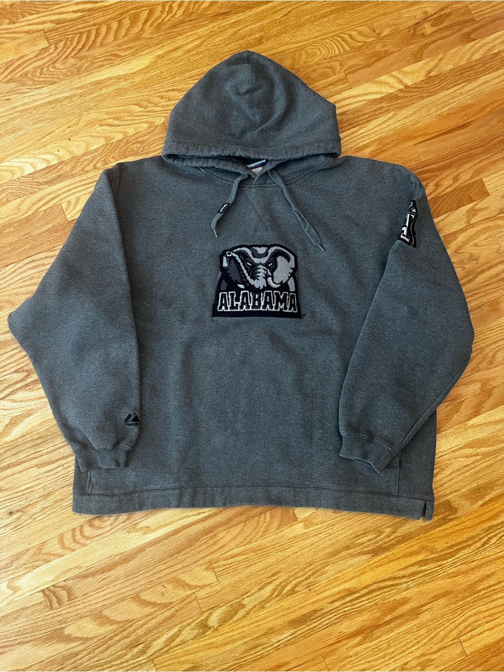 Alabama Crimson Tide Majestic Grey Hooded Sweatshirt - Classic Team Pullover